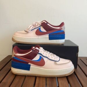 Nike Air Force 1 Shadow Light Soft Pink Team Red US Women 11/UK8.5(CI0919-601)